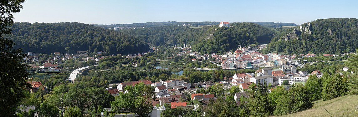 Sicht auf Riedenburg von der Sonnenleite am Dieterzhofener Berg