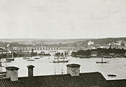 Stockholms inlopp från Mosebacke, omkring 1870