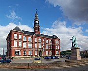 Dock Offices, 1885; statue of Albert, Prince Consort, 1879, to front (2007)