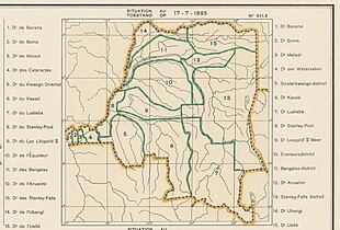 Districts of the Congo Free State in 1895