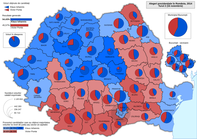 Resultaat tweede ronde per district