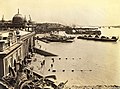 A bathing ghat in Calcutta, 1945