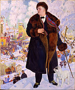 Boris Kustodiev - Portrait of Fyodor Chaliapin - Google Art Project