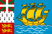 Drapeau de Saint-Pierre-et-Miquelon.