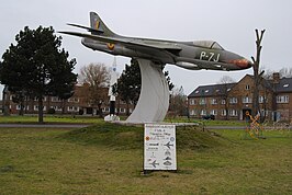 Hawker Hunter als poortwachter van de basis