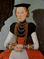 Female Portrait Lucas Cranach den yngre (1564) Kunsthistorisches Museum