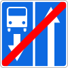 5.12.1 End of road with a contraflow bus lane