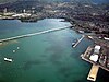 The Admiral Clarey Bridge and the USS Arizona memorial