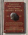 Wien, Gedenktafel für Georg Kotek