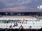 Östersunds skidstadion Biathlon beim Weltcup 2012