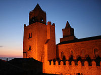 The cathedral of Cefalù at night