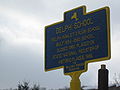 Delphi Village School Historical Marker, February 2010