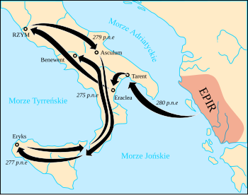 Pyrrhus’ Marsch durch Italien und Sizilien