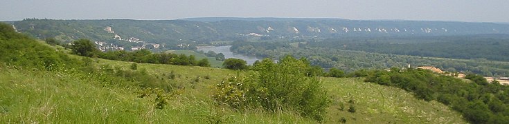 La Roche-Guyon et vallée de la Seine.