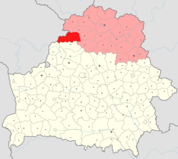 Location of Pastavy District