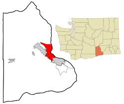 Location of Richland, Washington