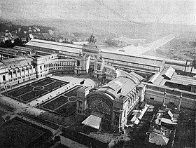 Vue aérienne du Parc du Cinquantenaire de 1897.