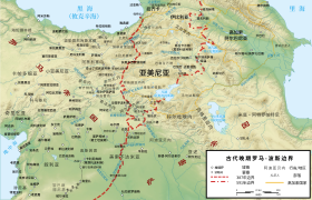 Geophysical map of the southern Caucasus and northern Middle East