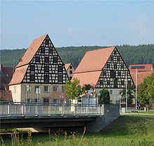 Deux maisons à colombage à Spalt, en Bavière.