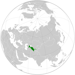 Uzbekistan (orthographic projection)