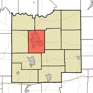 Location of Bainbridge Township in Dubois County