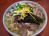 Soba mit Konbu – japanische Küche, Okinawa 2005