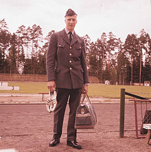 Owe Jonsson i Postverkets vinteruniform 1961.