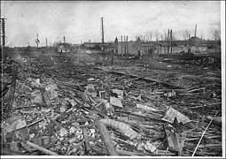 Ruines de la gare, le 22 janvier 1917.