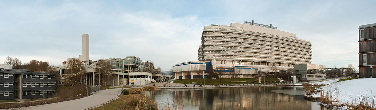 Panorama of V57 and surrounding area on the campus of Stuttgart University