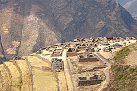 Q'allaqasa, een deel van het Inca-ruïnecomplex