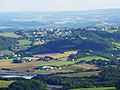 Rosnoën vu depuis le sommet du Ménez-Hom