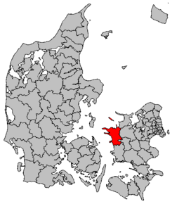 Kart over Kalundborg kommune