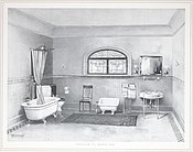 Ilustración de un baño de 1903.