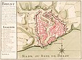 Image 5 Brest Map: Unknown; Restoration: S. Déniel A map of the the French city of Brest, dated to around 1700. Located in the Finistère department of Brittany, Brest lies in a sheltered bay close to the western extremity of metropolitan France. Originally named Bresta, possibly derived from a Celtic word meaning hill, the city came under the rule of the duke of Brittany in 1240. From 1342 to 1397 the city was under English rule, and became part of France in 1491 when a marriage unified Brittany with the French crown. Cardinal Richelieu designated the city a major naval base in 1631, a status it retains today. The city centre was mostly rebuilt after heavy Allied bombing during World War II. More selected pictures