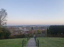 Parts of the former village of Elrick from a vantage point in Westhill