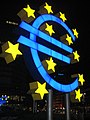 Image 2The Euro symbol shown as a sculpture outside the European Central Bank (from Symbols of the European Union)