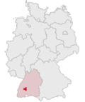 Localização de Rottweil na Alemanha