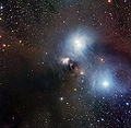 La regione di R Coronae Australis ripresa con il Wide Field Imager a La Silla