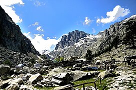 Le Lombarduccio (2 261 mètres) dominant le lac de Melu