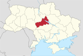 Localisation de Oblast de Tcherkassy