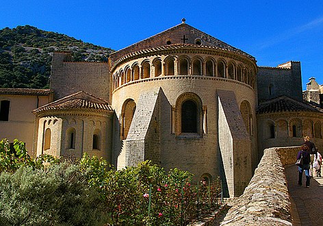 Chevet de l'abbatiale.