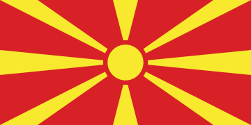 Bandera de Macedonia del Norte