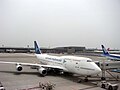 747-400 Garuda Indonesia (masih dengan Livery lama) di Narita, Jepang