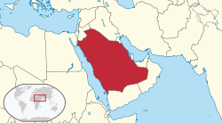 Location of Saudi Arabia