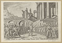 Description de l'image The_People_of_Israel_Divided_Between_Tibni_and_Omri_1569_print_by_Maarten_van_Heemskerck,_S.I_52831,_Prints_Department,_Royal_Library_of_Belgium.jpg.