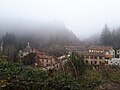 Vue de la Forge de Sémouse avec la chapelle et le château de Pruines.