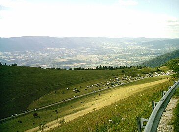 Le Valromey, depuis le col du Grand Colombier.