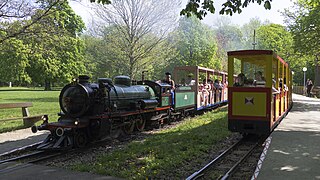 Dampfzug der Liliputbahn