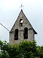 Le clocher-mur de l'église.