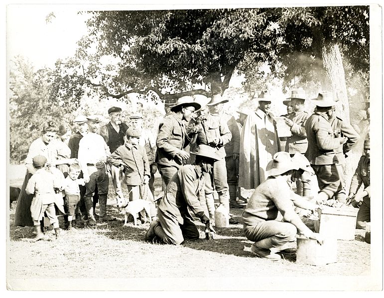 File:Gurkhas preparing & cooking food (St Floris, France). Photographer- H. D. Girdwood. (13875742465).jpg